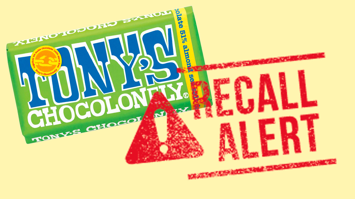 terugroepactie Tony's Chocolonely steen